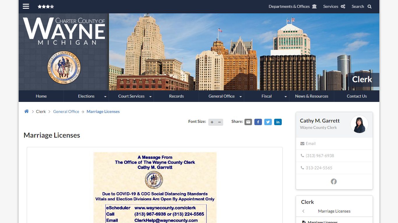 Marriage Licenses | Clerk - Wayne County, Michigan